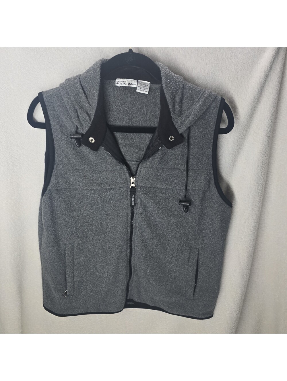 Women's Energie Polar 2000 Sleeveless Vest Jacket Hooded Full Zip With Pockets